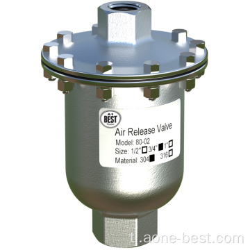 Hindi kinakalawang na Paglabas ng Valve Air Valve DN20